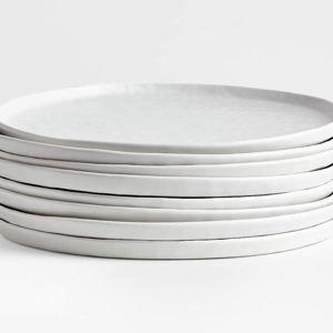 Crate and Barrel - Mercer White Porcelain Dinner Plates