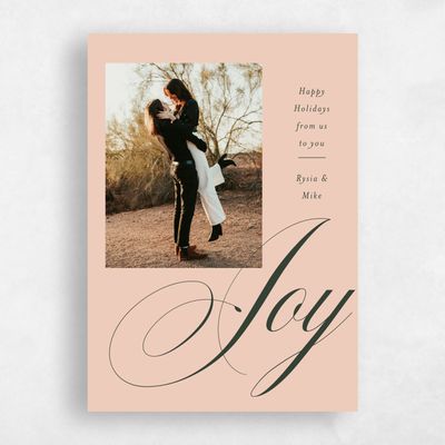 Peach, Orange Holiday Card - Hampstead