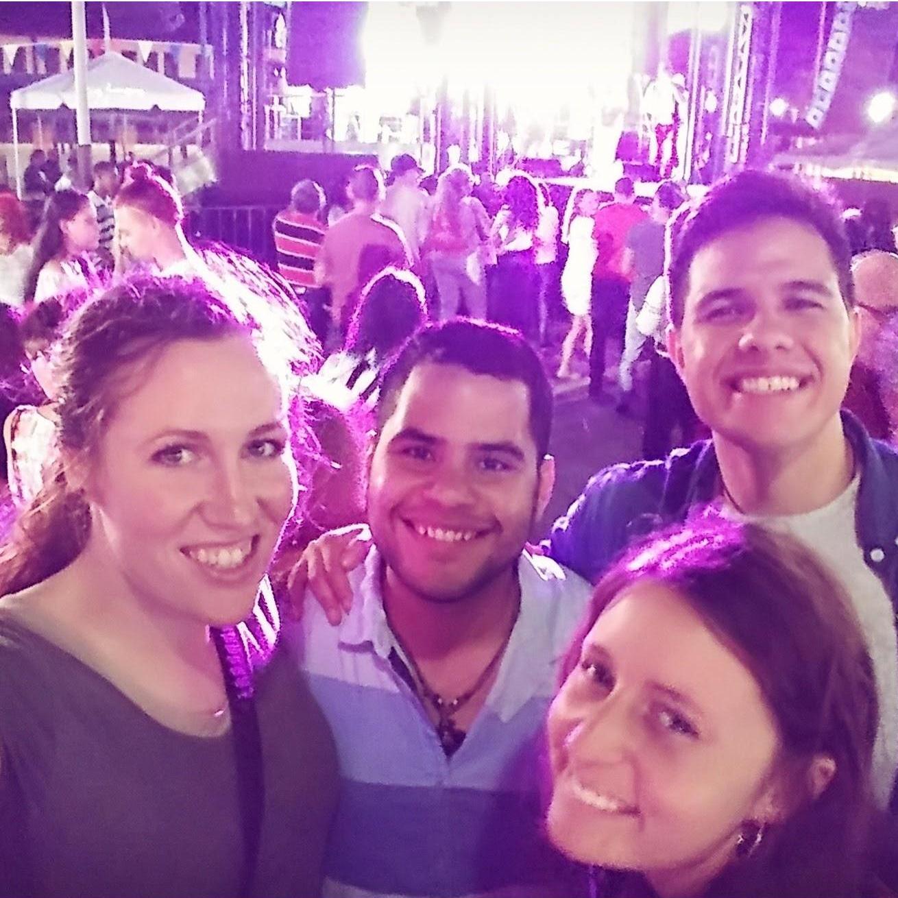 We went to Puerto Rico just a couple months after we started dating and had a great time. This is us at a fiesta patronal in Manati.