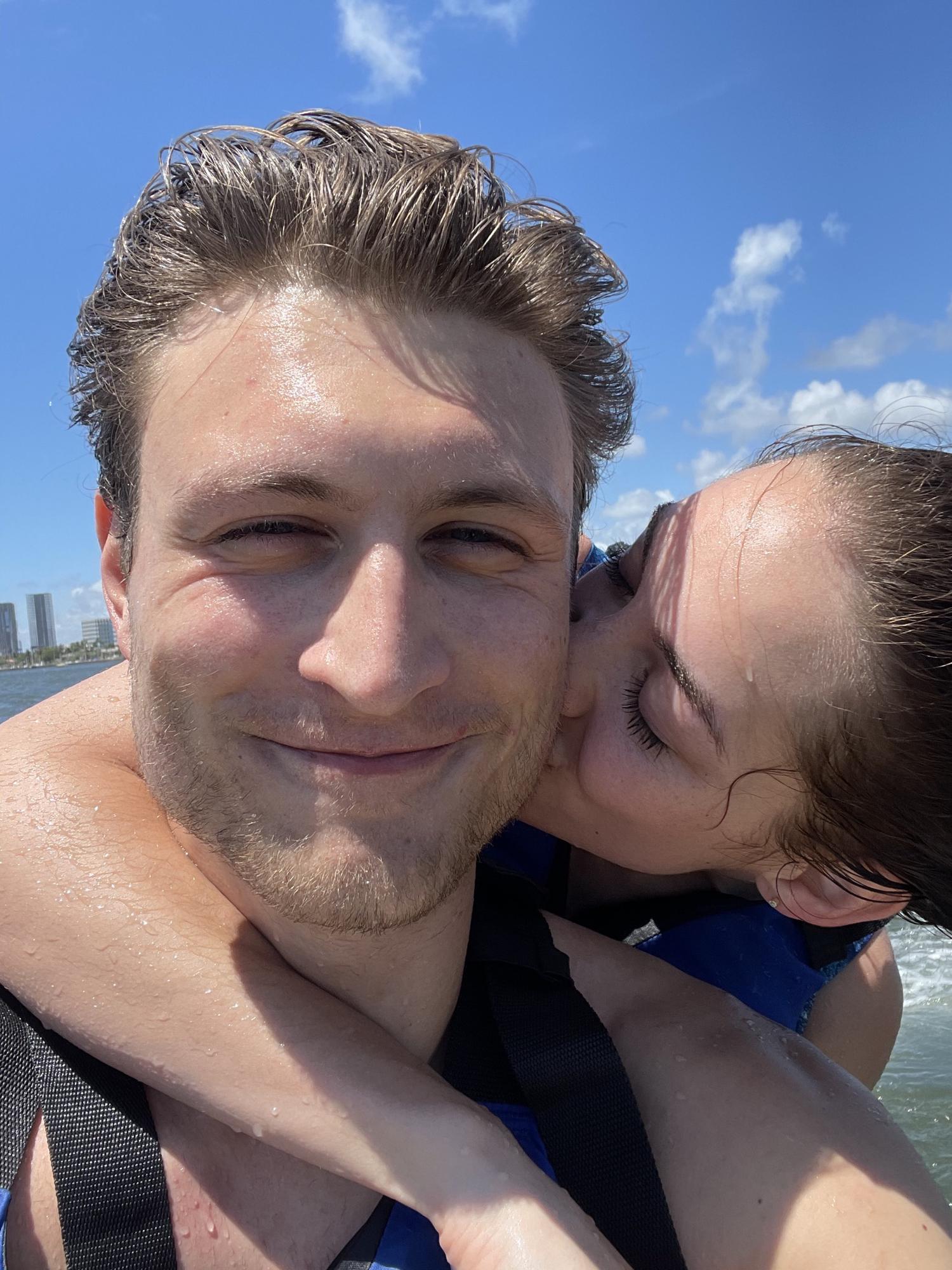 Jet skiing in Florida on our second dating anniversary (May 23, 2021)
