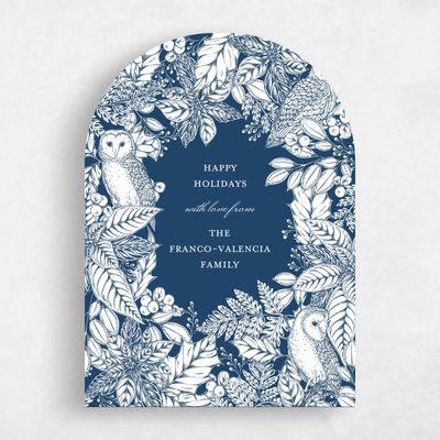 Blue Arch Holiday Card - Higbee Frame