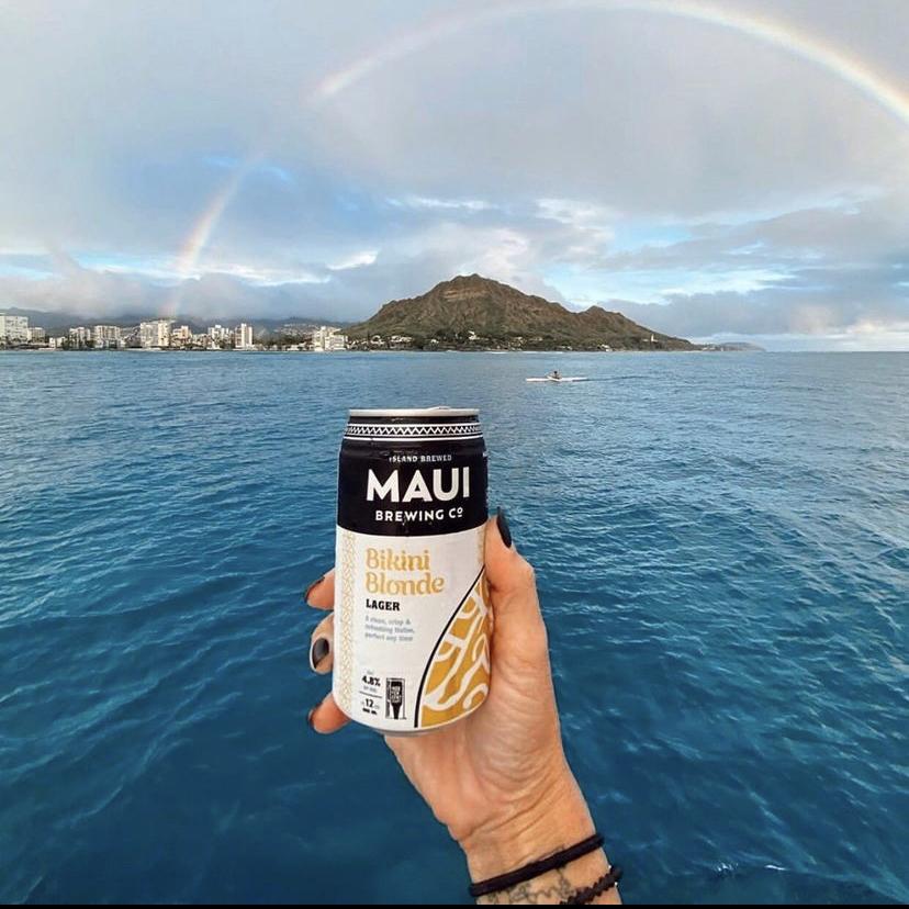 Drinks at Maui Brewing Co.