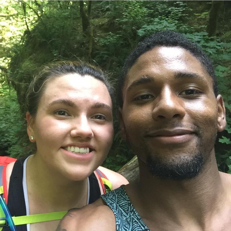 Hiking Latourell falls about a week after we met
June 2015