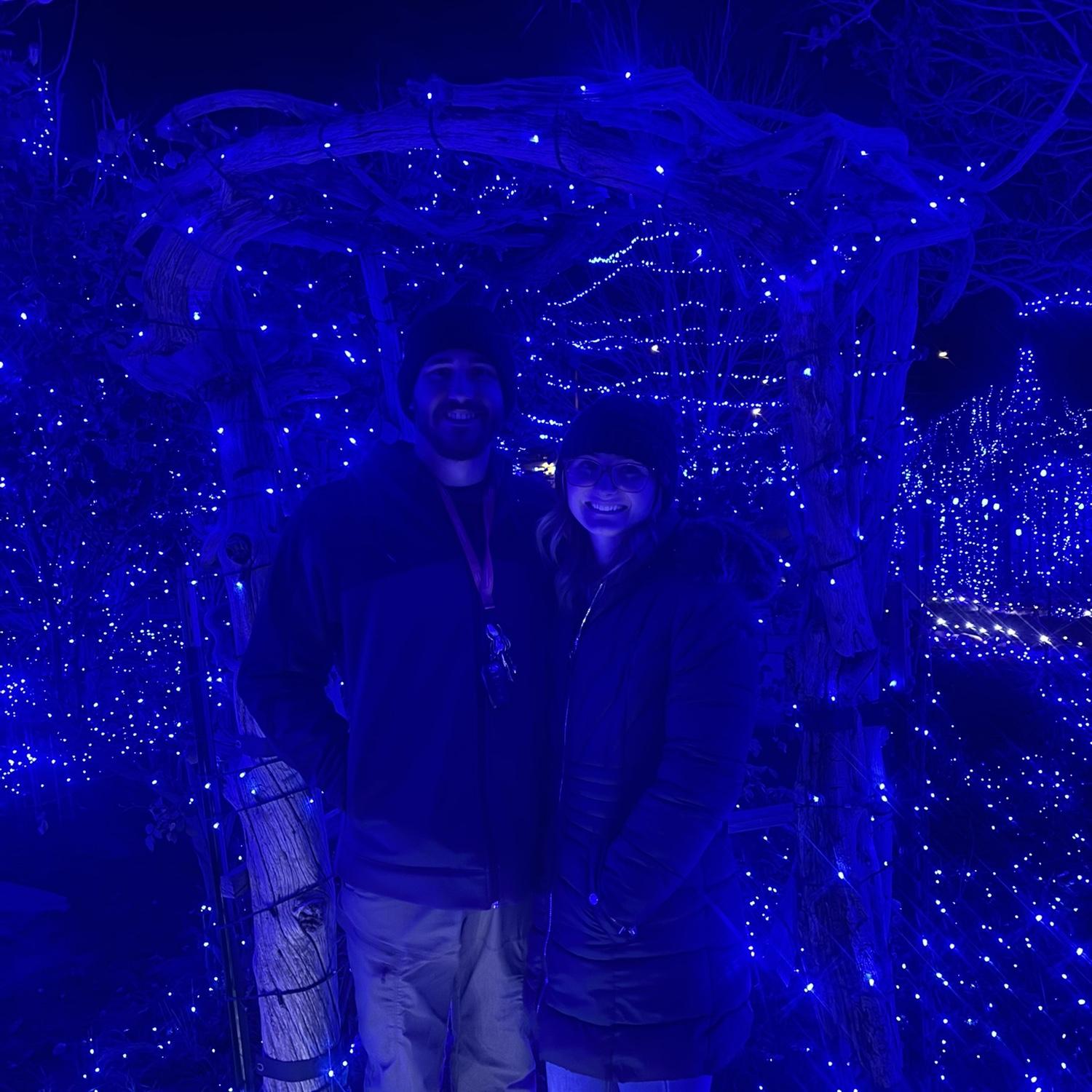 Best time of the year with the most beautiful blue lights….MERRY CHRISTMAS!