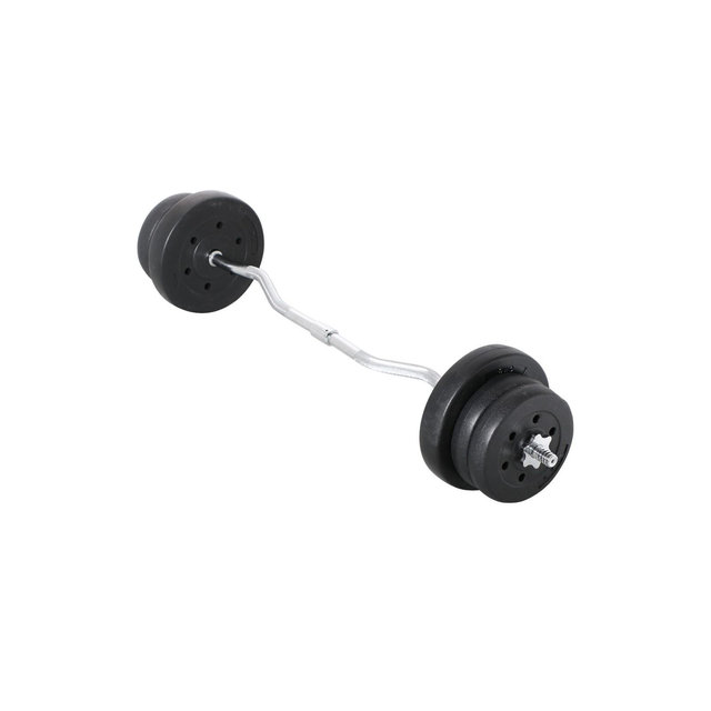 Yaheetech High Quality Barbell Dumbbell Weightlifting Set Black