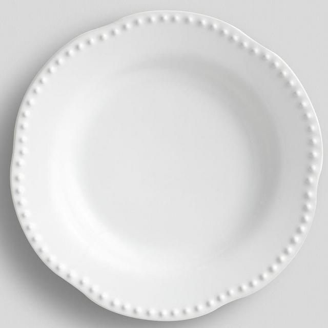 Emma Salad Plate, Set of 4 - True White