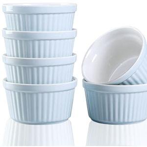 6oz Porcelain Ramekins- Blue