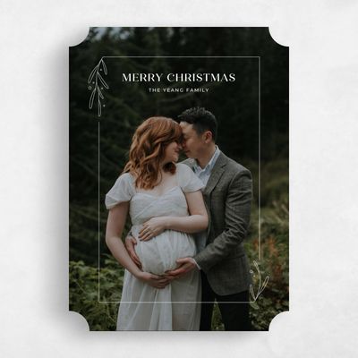 White Ticket Holiday Card - Cozumel