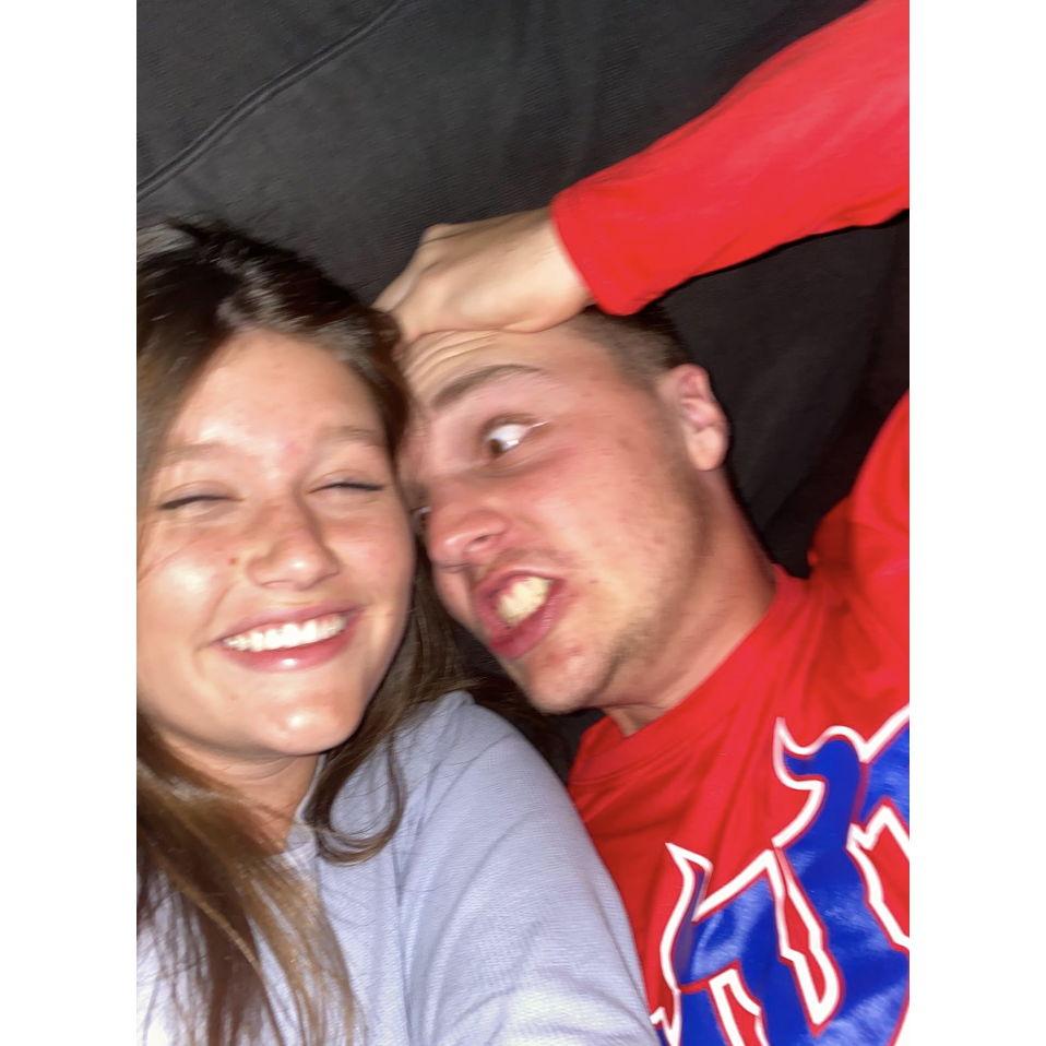 Our first Valentines Day consisted of dinner and then movies on the couch - this is still the way we prefer to spend most evenings!