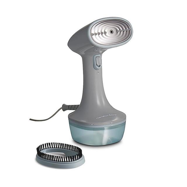 Hamilton Beach Handheld Garment Steamer for Clothes, Fabric and Drapes, 20 Minutes of Continuous Steam, Portable Wrinkle-Remover for Home and Travel, 1200 Watts, Gray & Blue (11557)