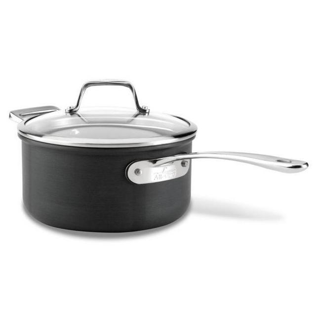 All-Clad B1 Hard Anodized Nonstick 3 qt. Saucepan with Lid