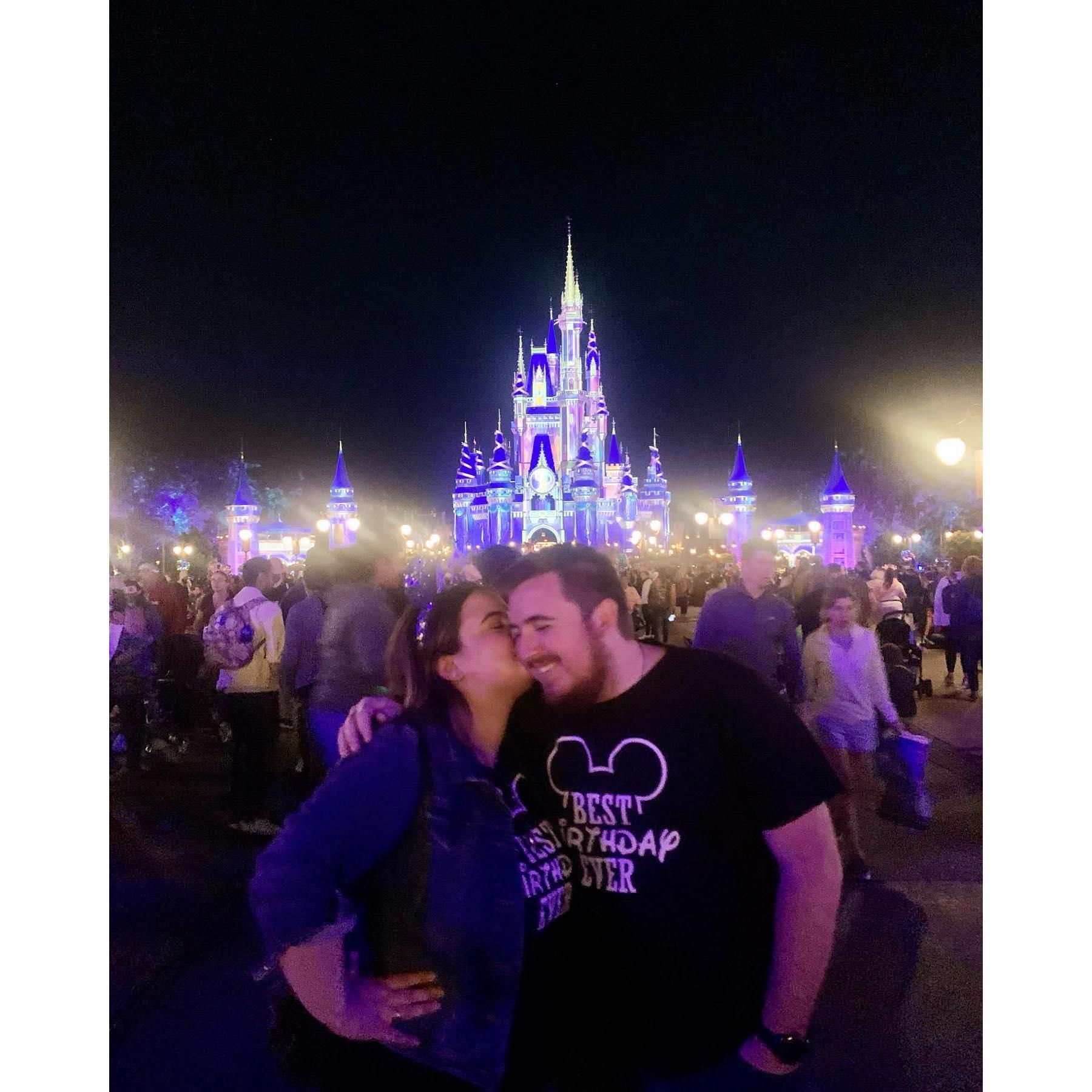 First time going to Disney together on Marissa's birthday