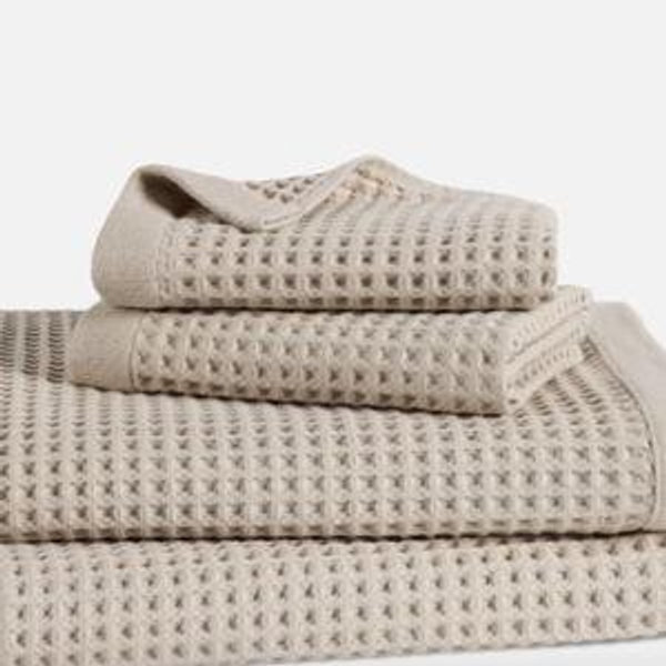 Dreamweave Waffle Bath Sheet Bundle in Pebble