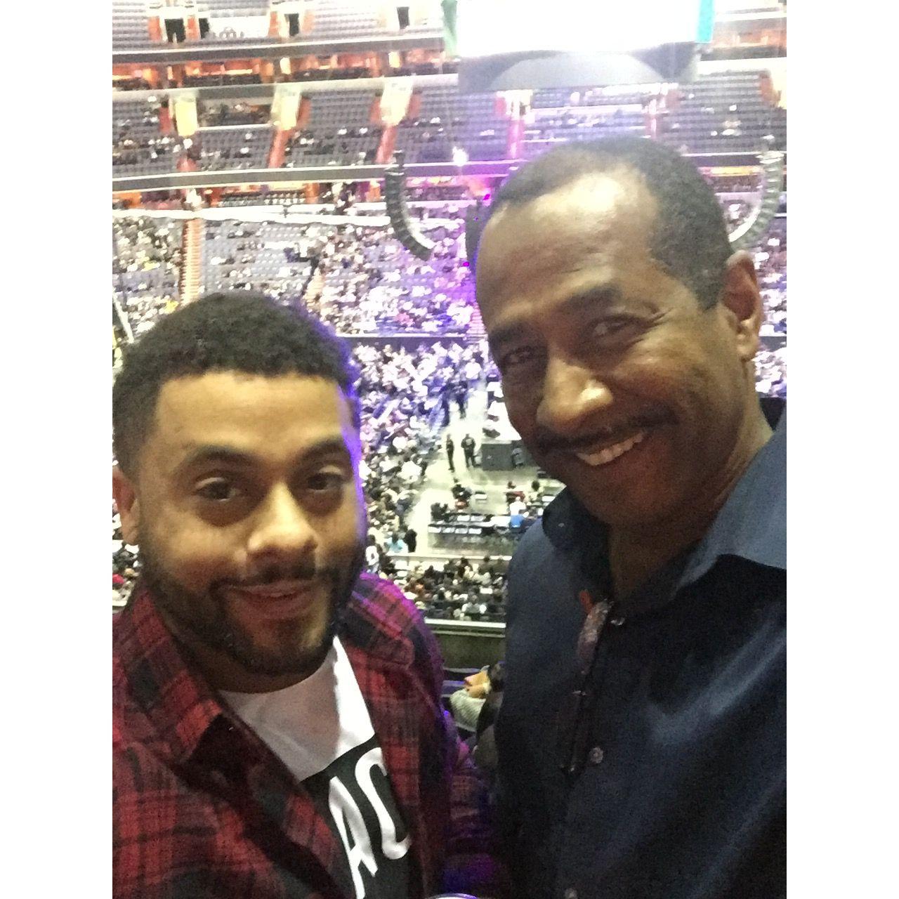 Ralph and I at the Verizon Center in the VIP Box for a comedy show!