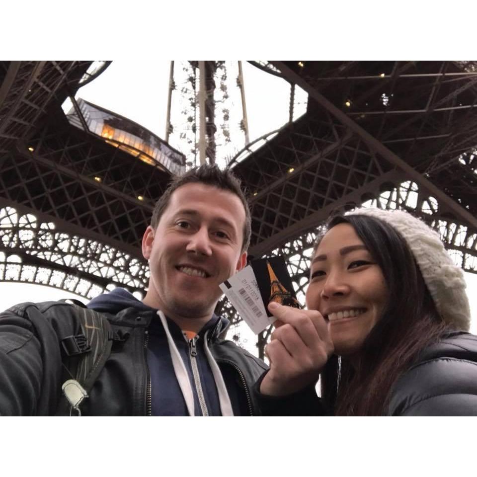 Starting 2018 on top of the Eiffel Tower