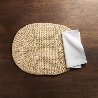 Oval Water Hyacinth Placemat, Set of 4