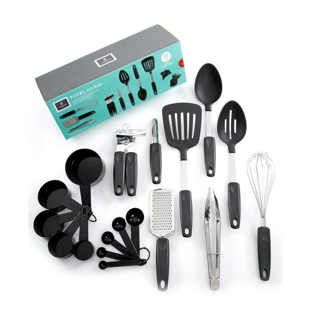 MegaChef Light Teal Silicone & Wood Cooking Utensils Set, 12ct.