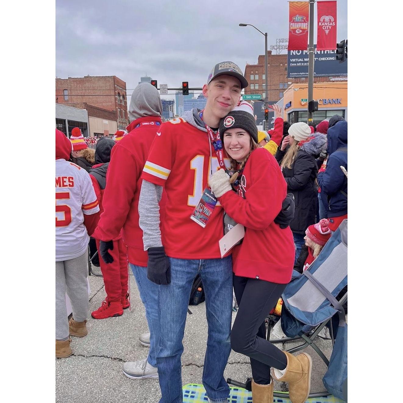 Chiefs superbowl parade❤️🏈