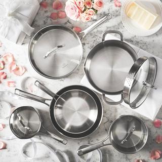 Classic Stainless Steel 10-Piece Cookware Essentials Set