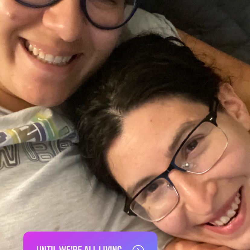 Finally everyone living together in August of 2021! Two adults, one kid, two dogs, and two cats