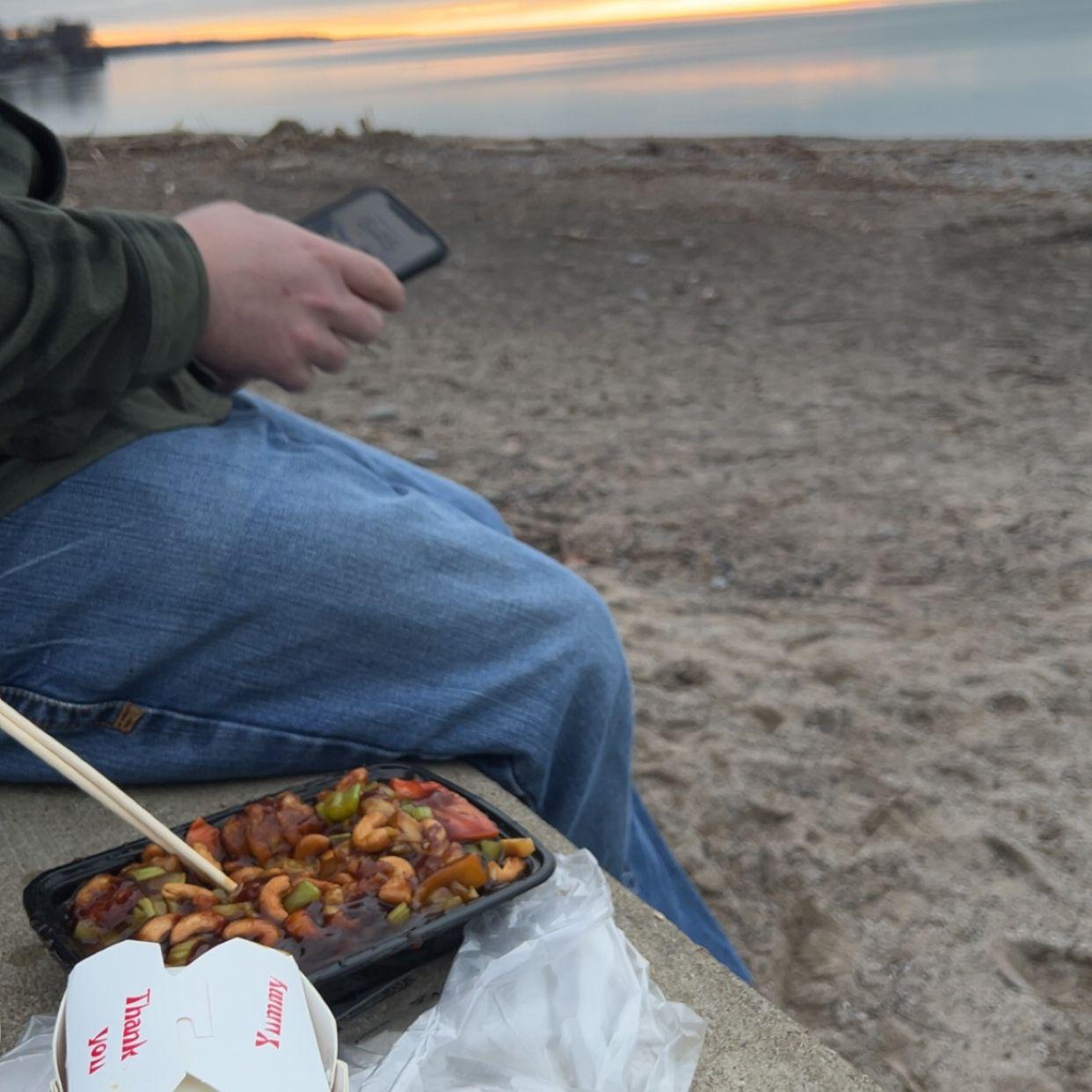 The 1st of many Chinese takeout on the beach dates - March 2024