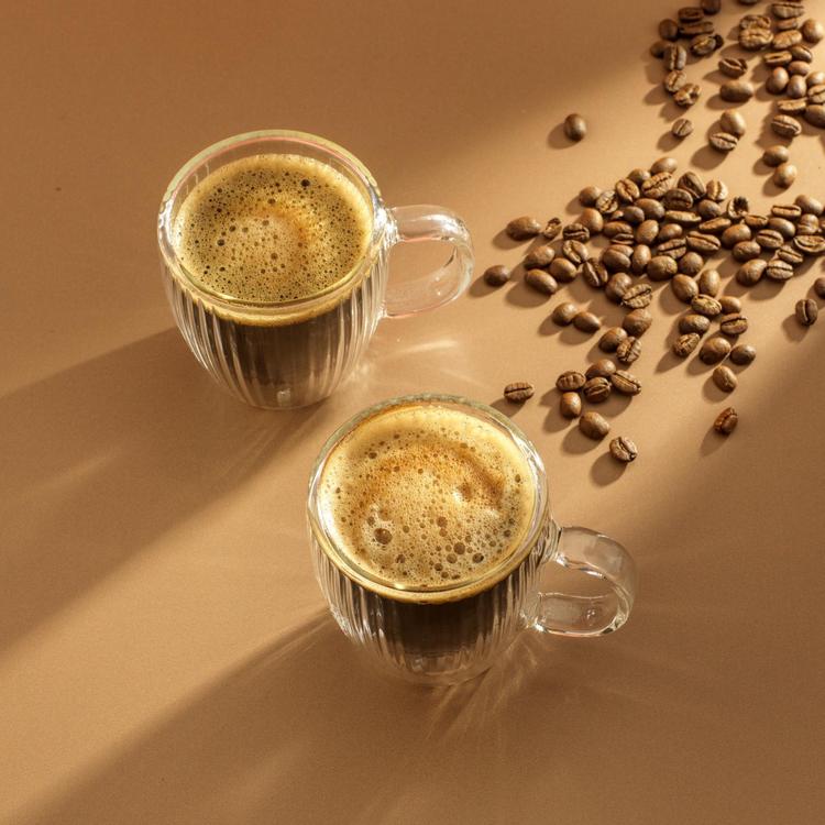 JoyJolt, Fluted Savor Double Wall Espresso, Set of 2 | Zola