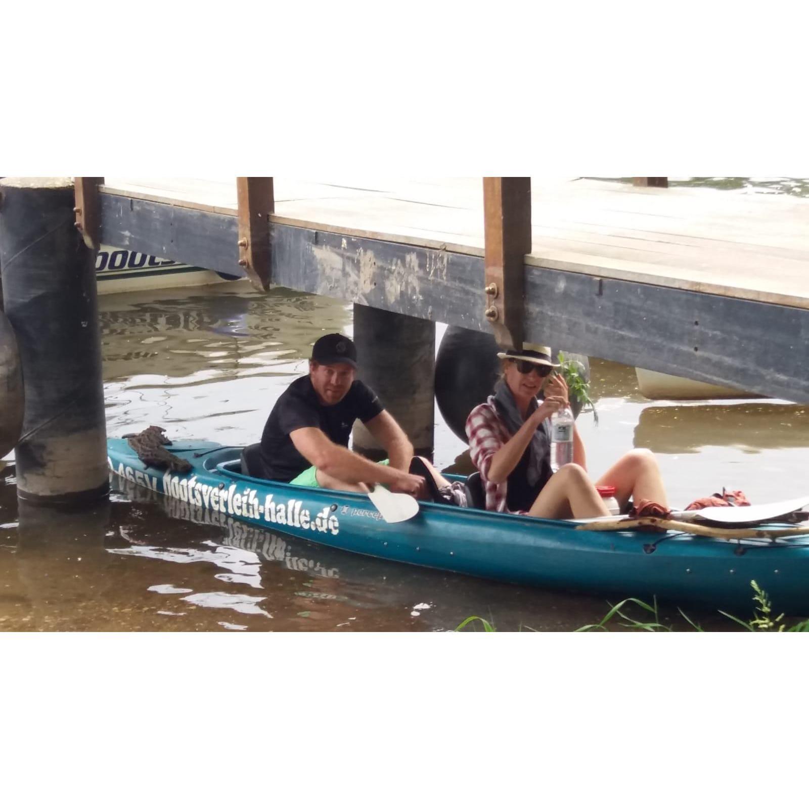 Kayaking trip on the river Saale, July 2018