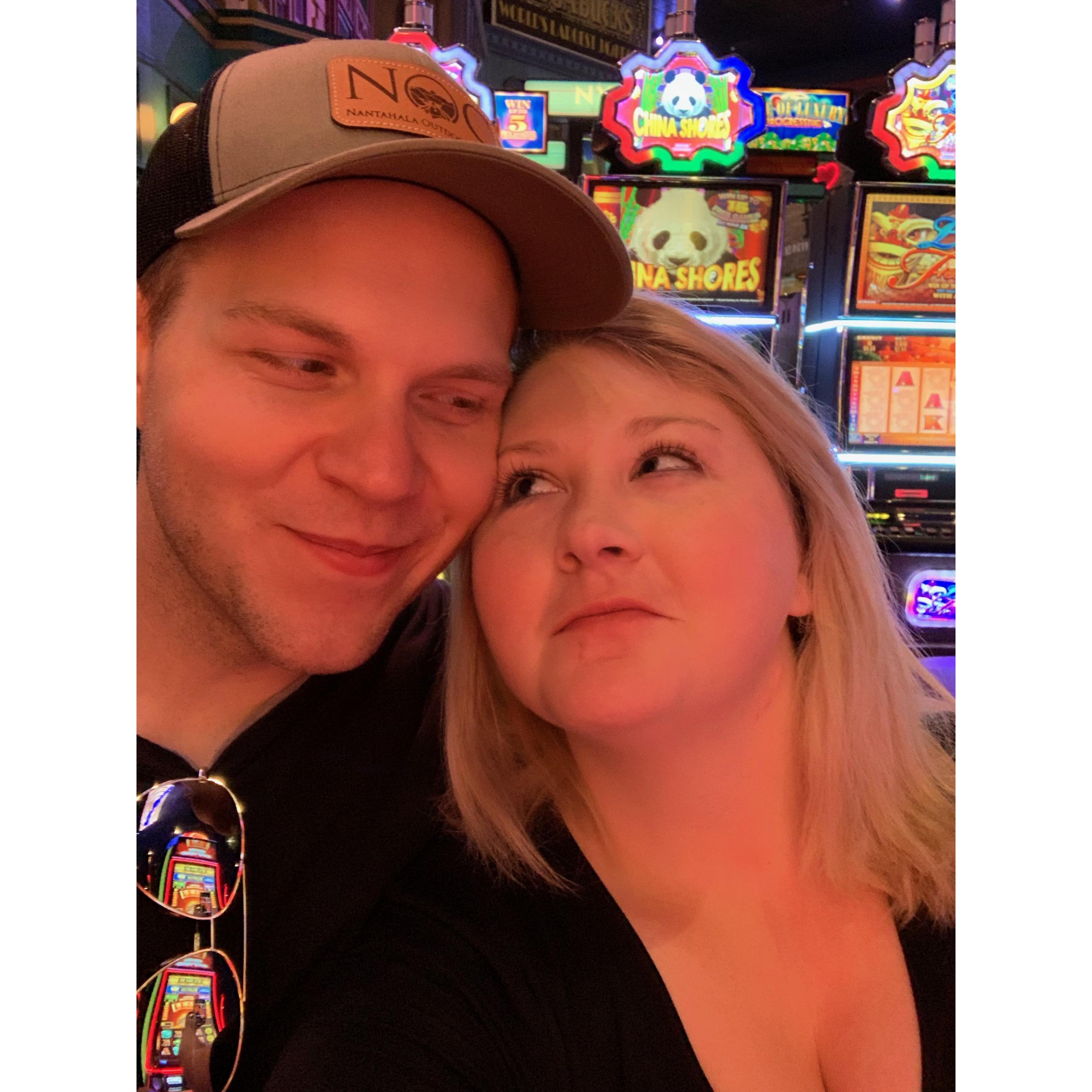 Our first time to Vegas.... little did we know the next time we would be saying "I DO!"
