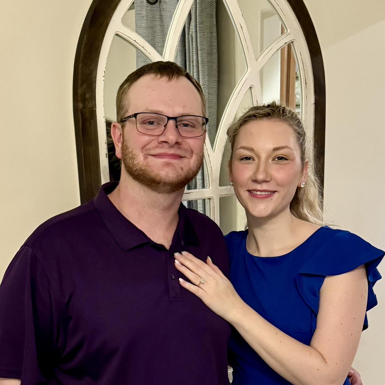 Heading to Dinner the evening of the day we got engaged. 🥹🥰