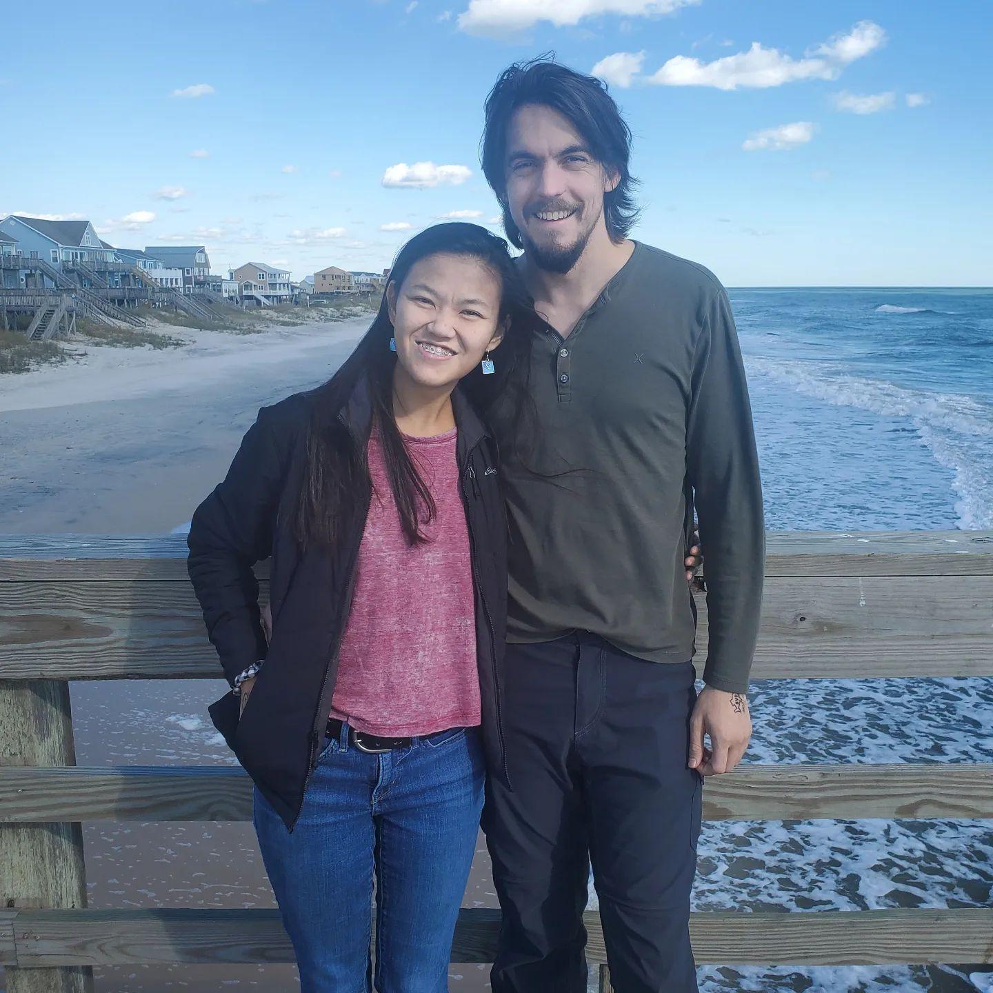 Nao's first time visiting North Carolina beaches
