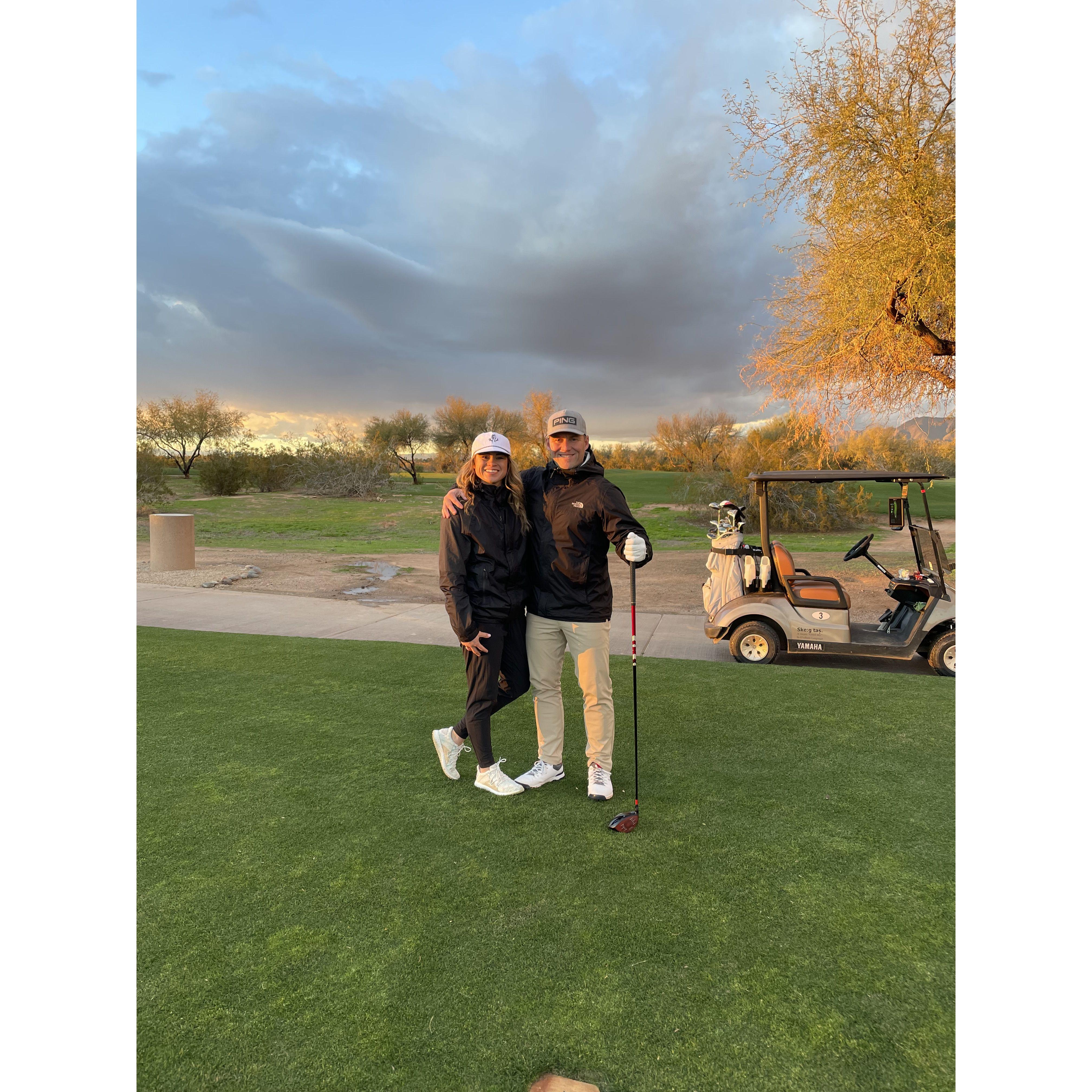 Phoenix AZ golfing!