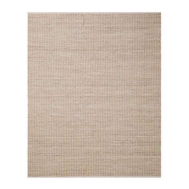 Stinson Handwoven Indoor/Outdoor Rug, 8' x 10', Heathered Stone/Salt