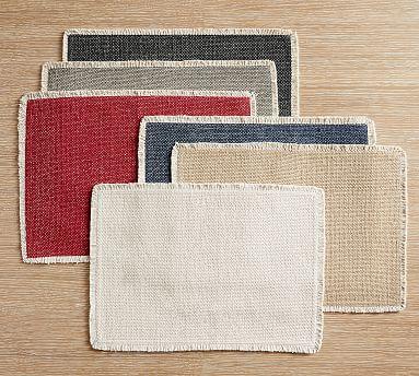Mason Handwoven Cotton Fringe Placemats