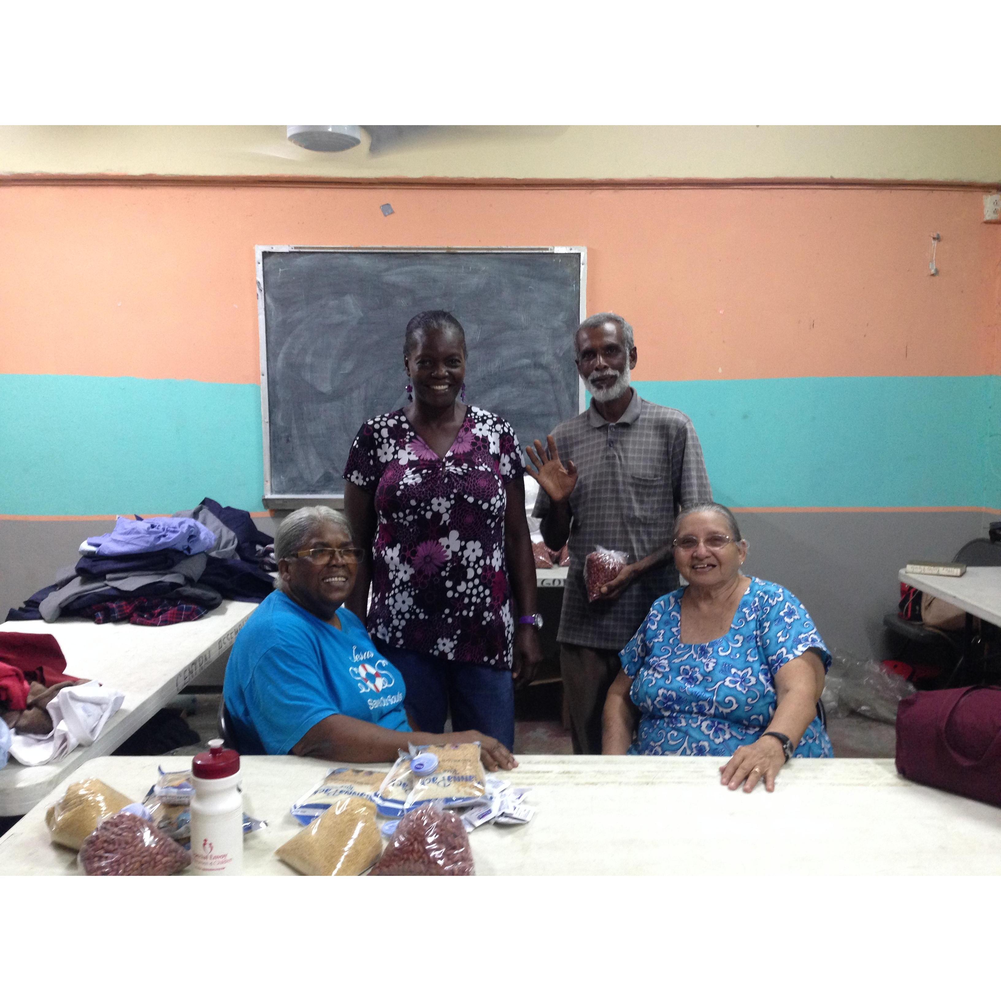 Gran and her church family in Belize.