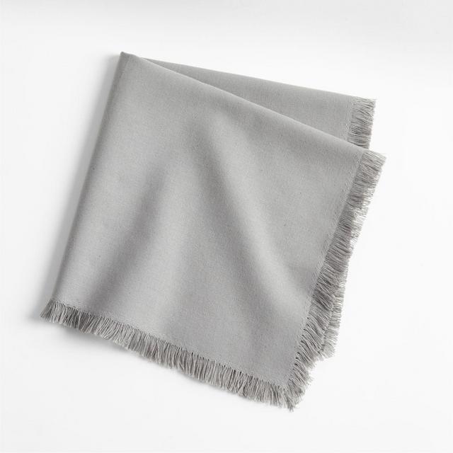 Craft Frost Grey Cotton Fringe Napkin