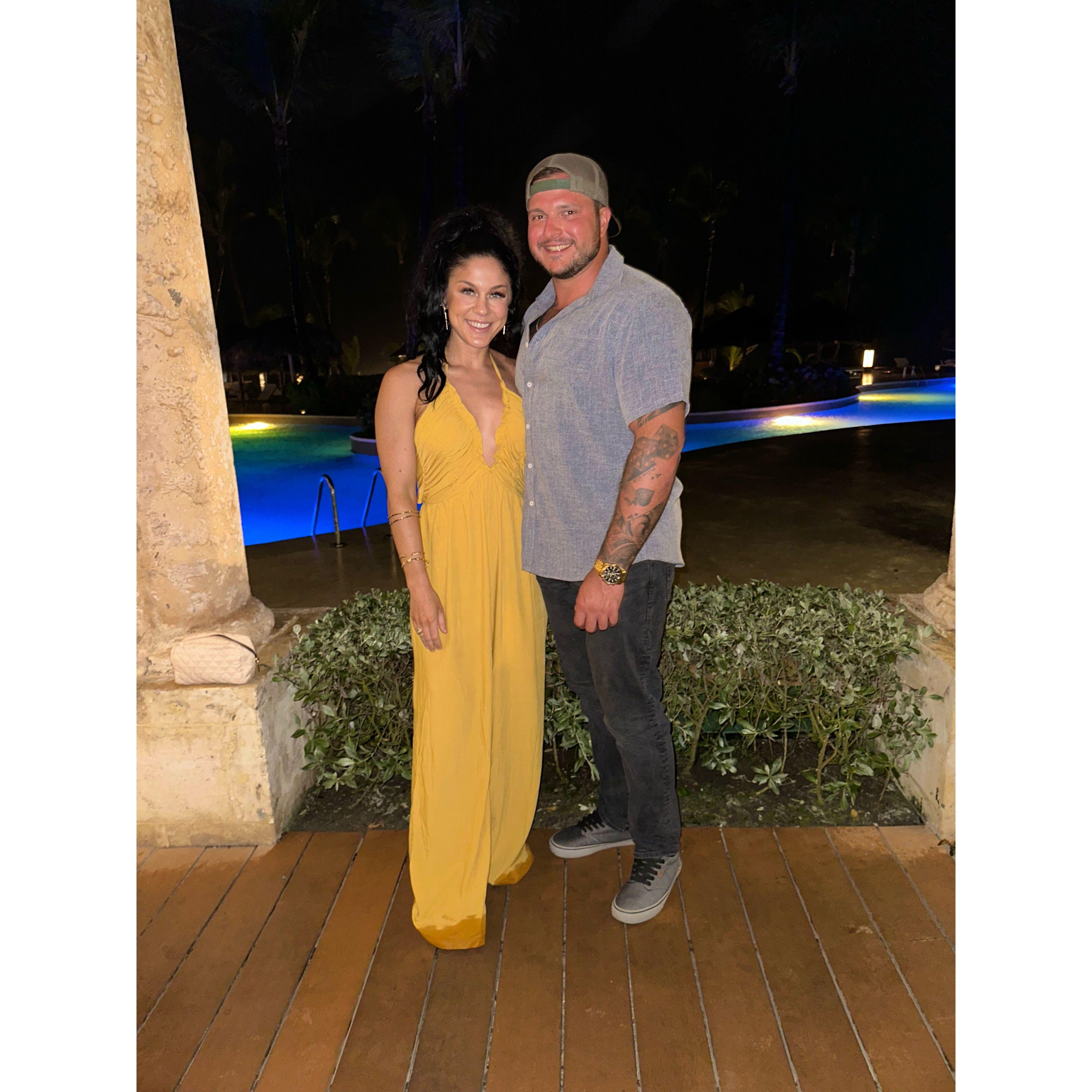 After dinner at the resort. Stephen is now a huge fan of French food after this night.