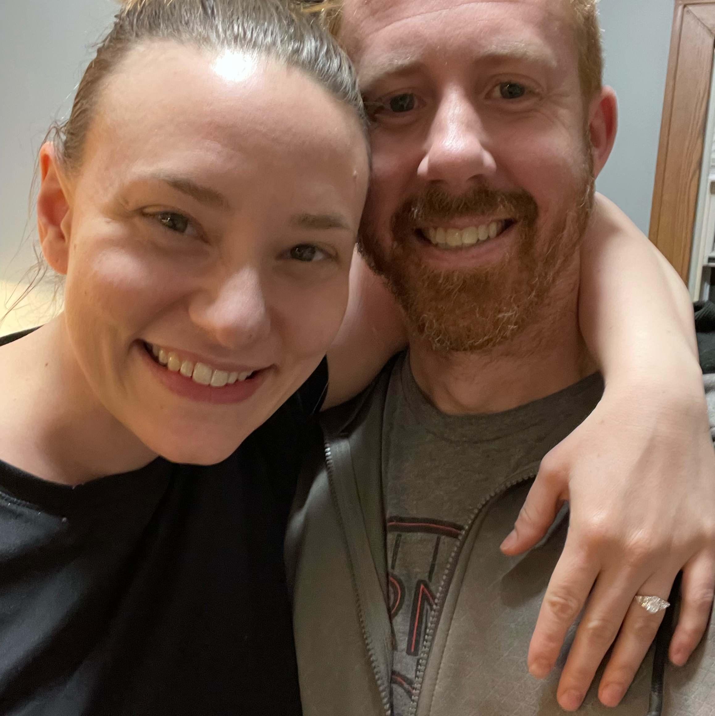 This was taken the evening we got engaged! 