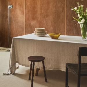 Zara Home | Natural Colour WASHED LINEN TABLECLOTH 67 x 98.5"