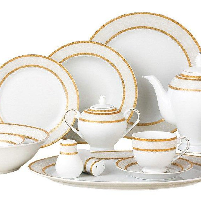 Lorenzo Amelia 57-Piece Dinnerware Set, Service for 8