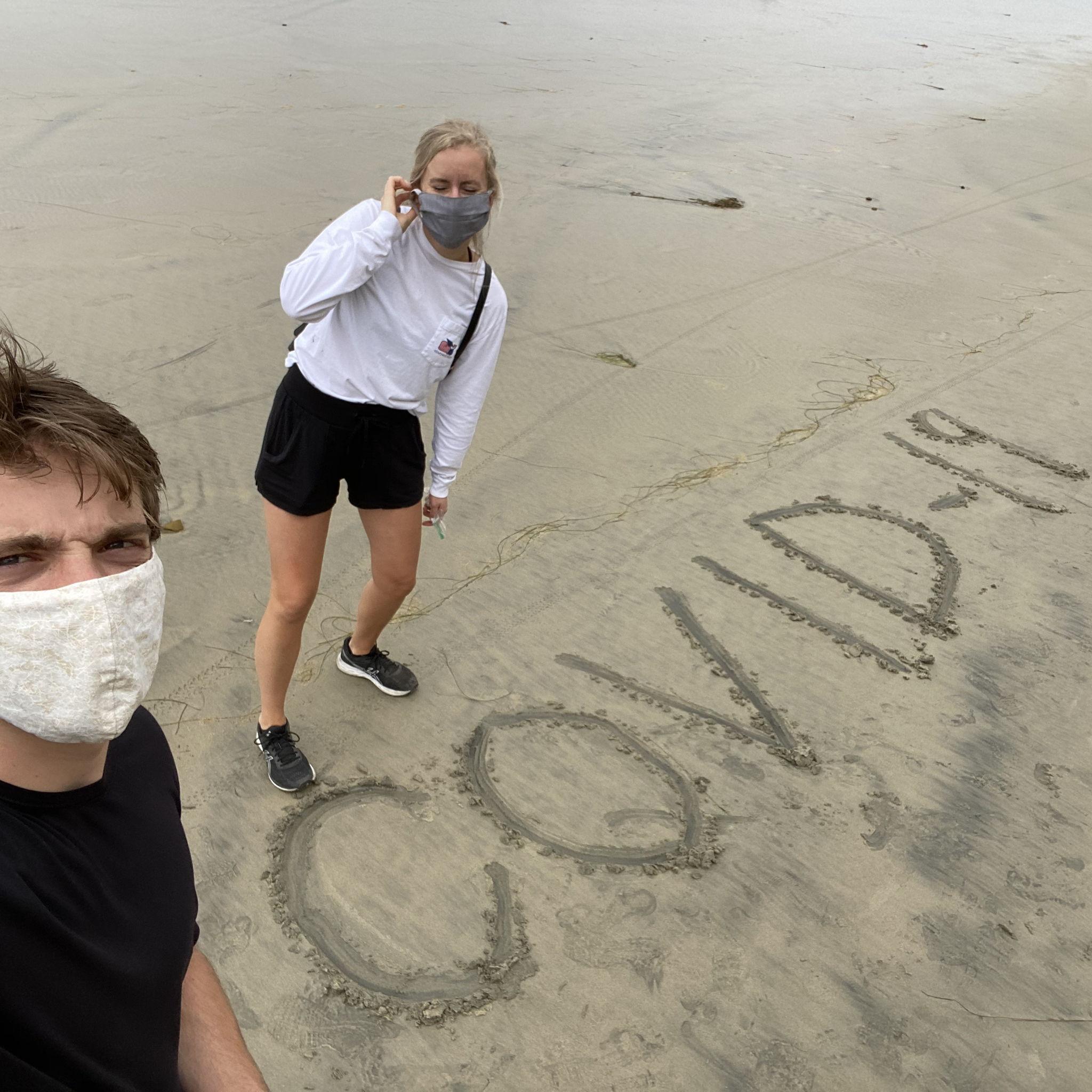 when california made us mask on the beach, 6 feet apart