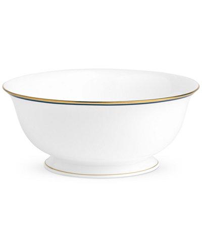 kate spade Library Lane Navy Round Serving Bowl