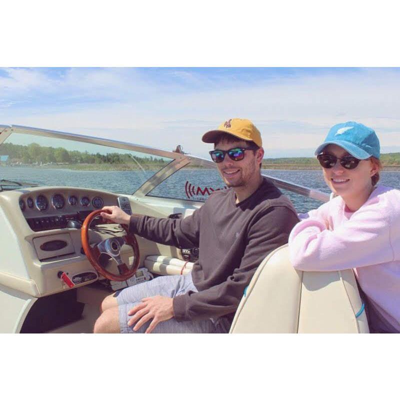 Alex's dad snapped this pic of us while we were visiting him in Northern Michigan!
