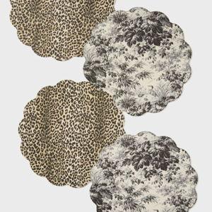 Leopard Toile Reversible Wipeable Placemats (4)