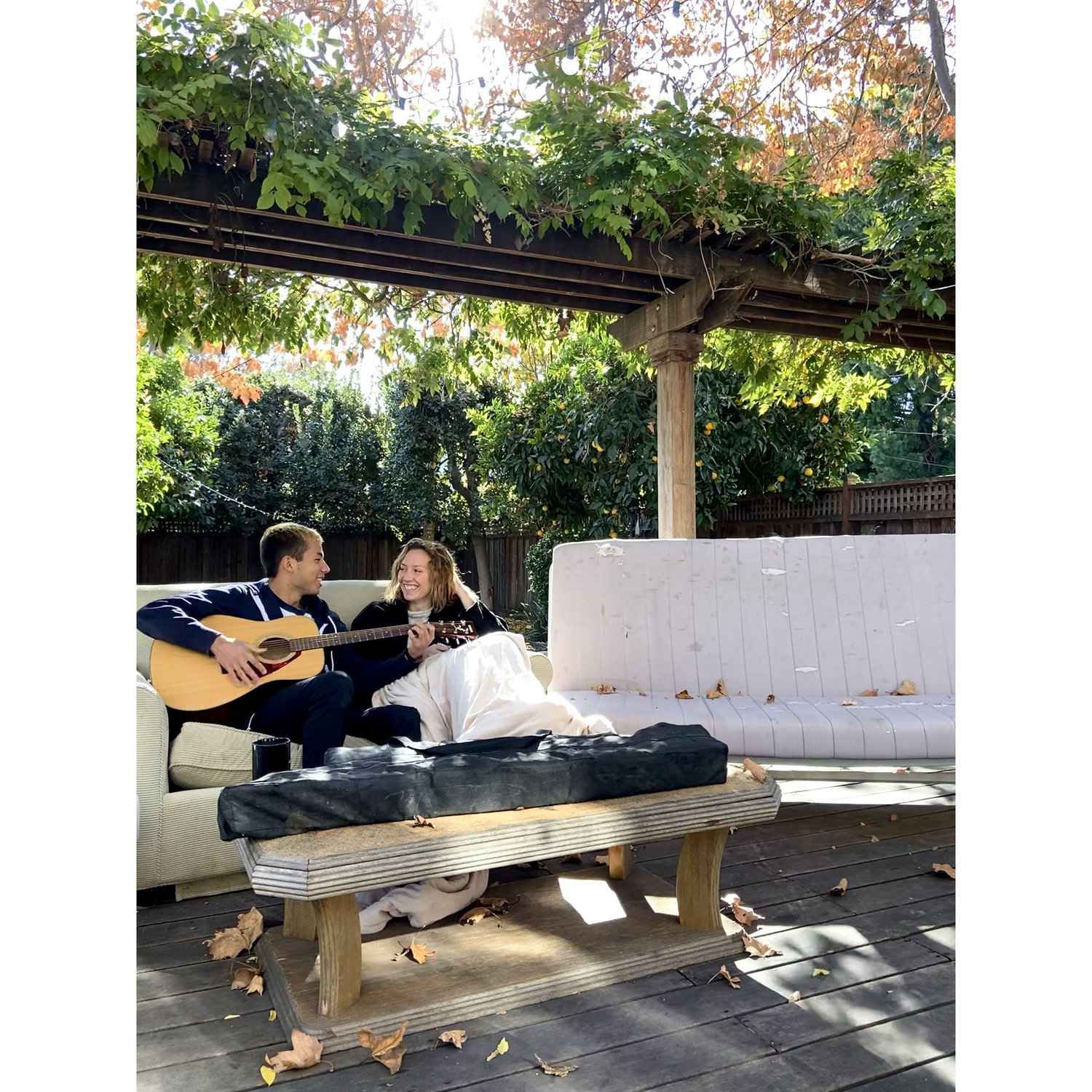 Our first "official" photo together as a couple