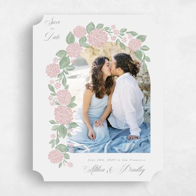 Pink Ticket Wedding Save the Date - Giselda Photo