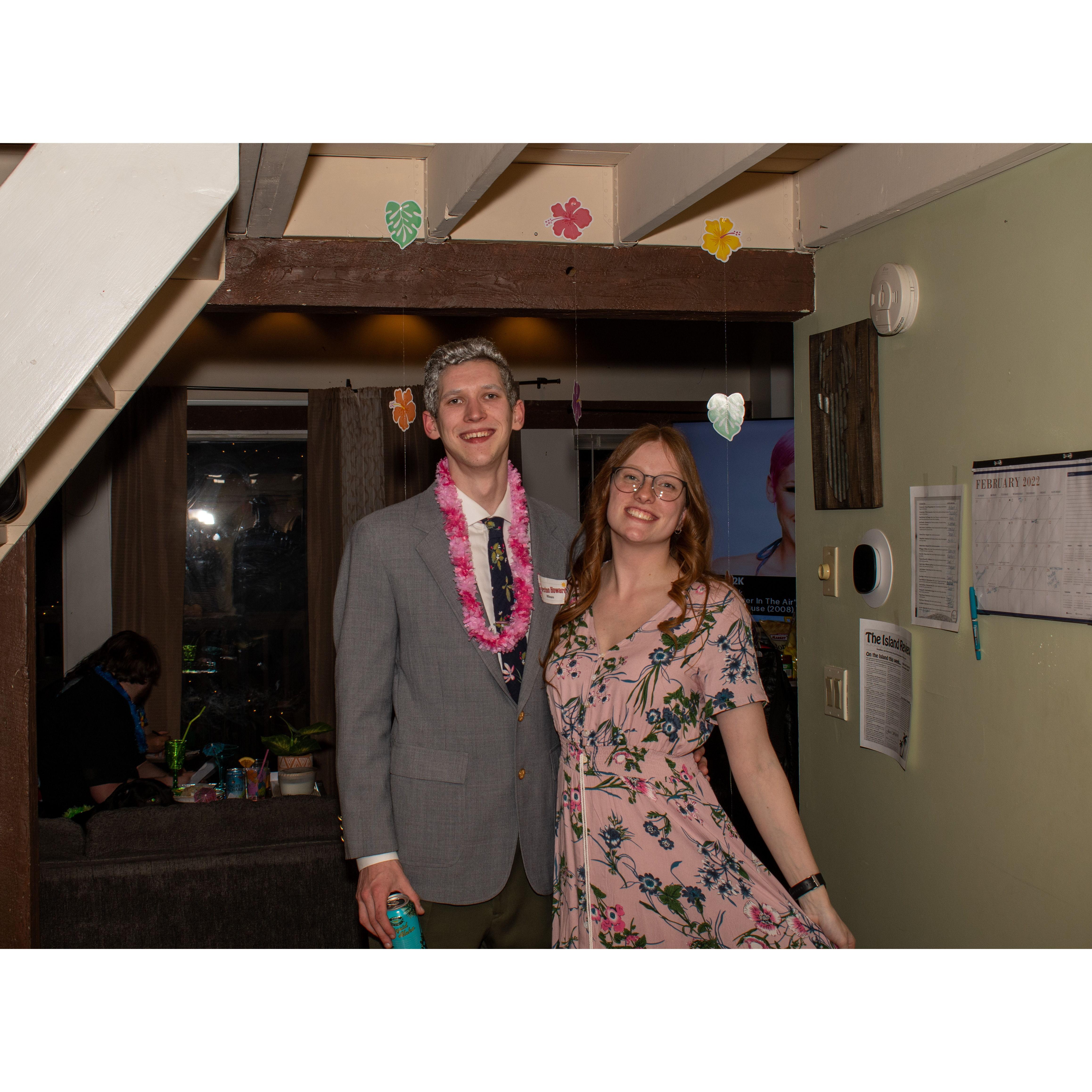 When we went to a murder mystery party in 2022!