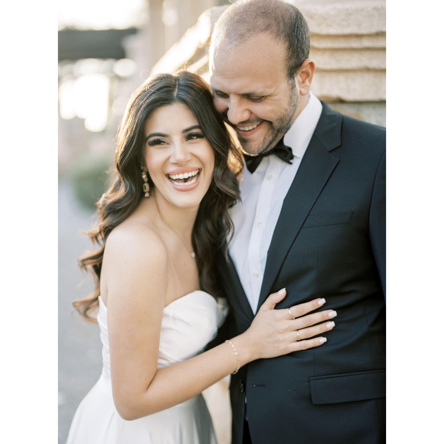 At our wedding venue!