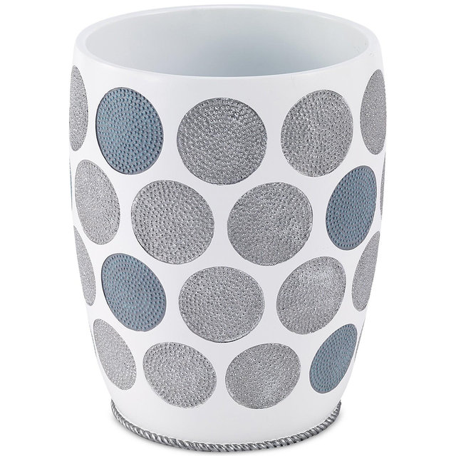 Avanti Dotted Circle Wastebasket