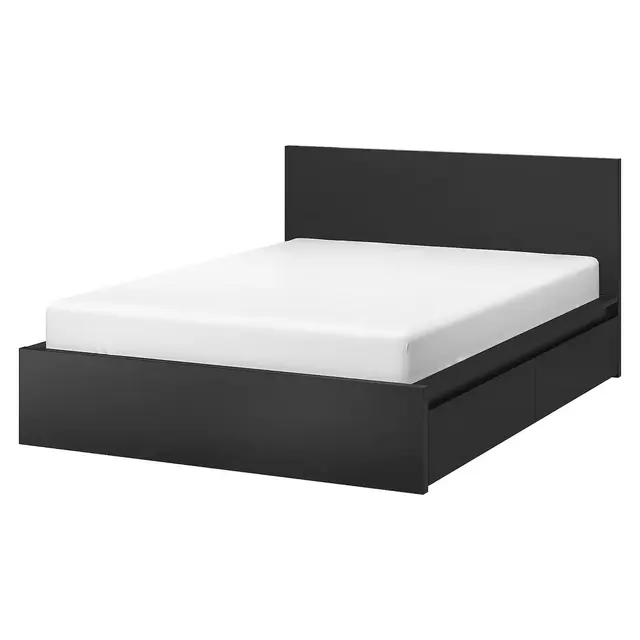 IKEA King Size Bed Frame With Storage Boxes