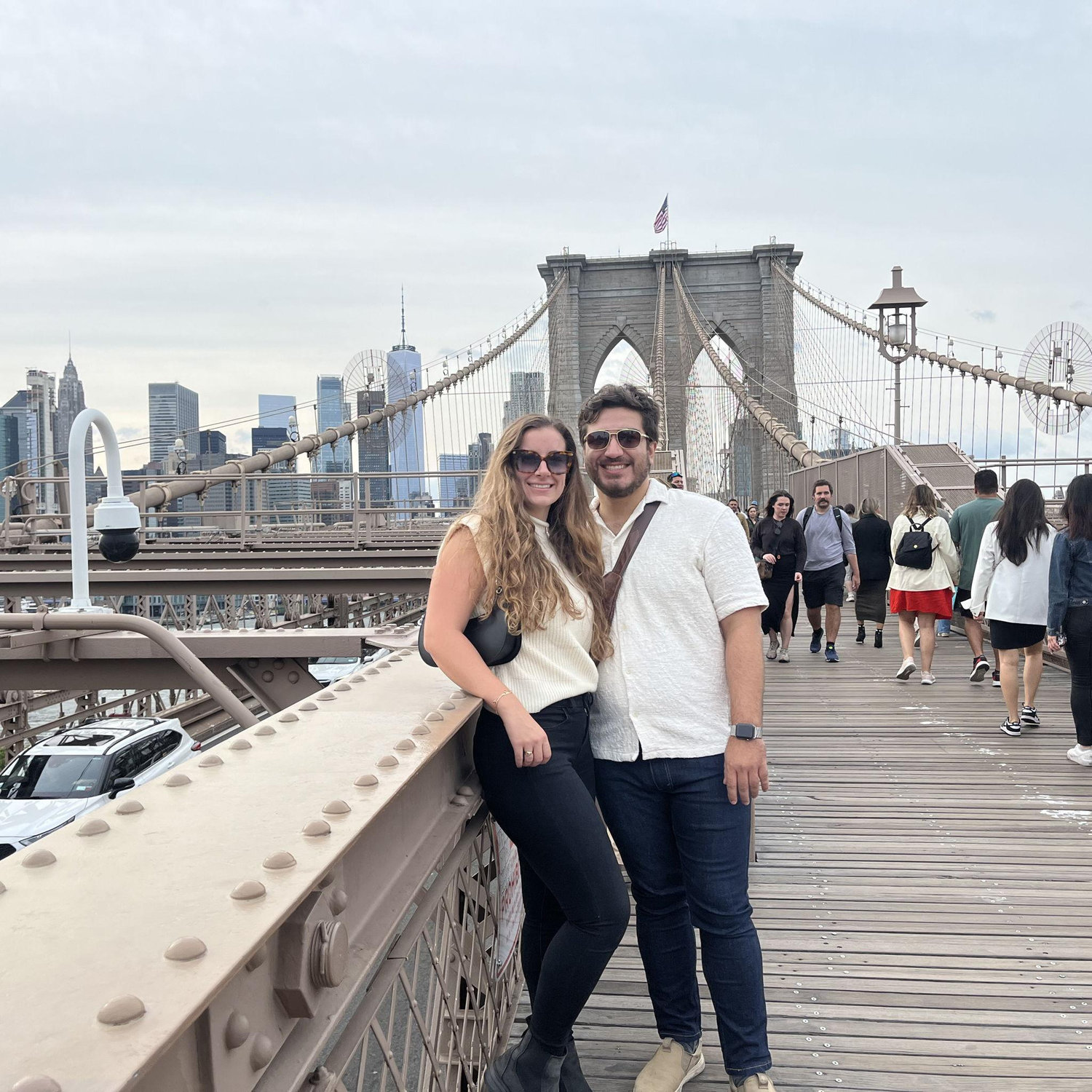 Trip to NYC crossing the Brooklyn Bridge